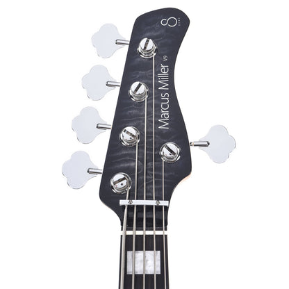 Sire Marcus Miller V9 Swamp Ash/Quilted Maple 5-String Transparent Black (2nd Gen) Bass Guitars / 5-String or More