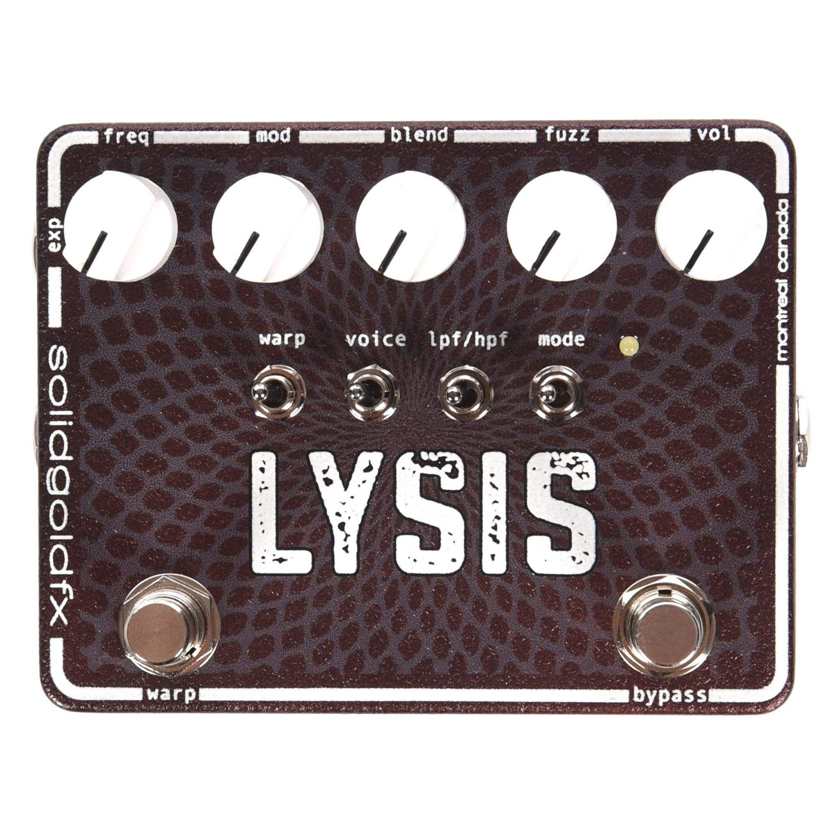 SolidGoldFX LYSIS Polyphonic Octave Down Fuzz Modulator Effects and Pedals / Octave and Pitch