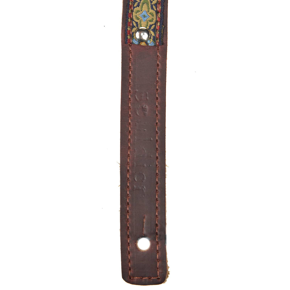 Souldier Anouk Saddle Strip 3/4" Guitar Strap Mustard/Light Blue/Red Accessories / Straps