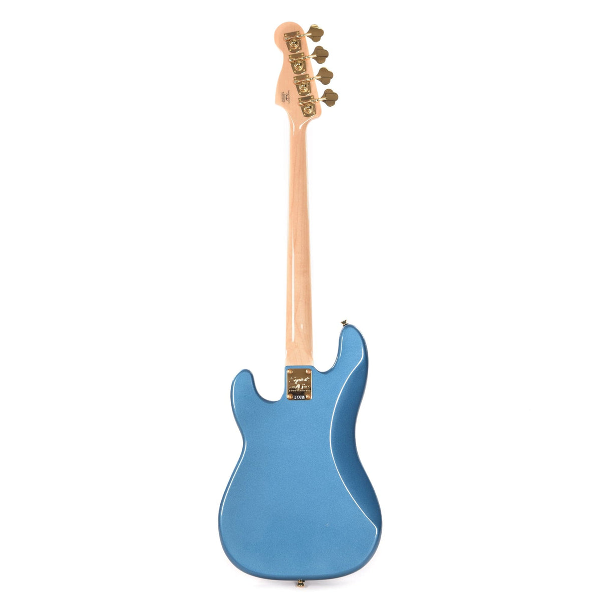 Squier 40th Anniversary Gold Edition Precision Bass Lake Placid Blue w/Gold Anodized Pickguard Bass Guitars / 4-String
