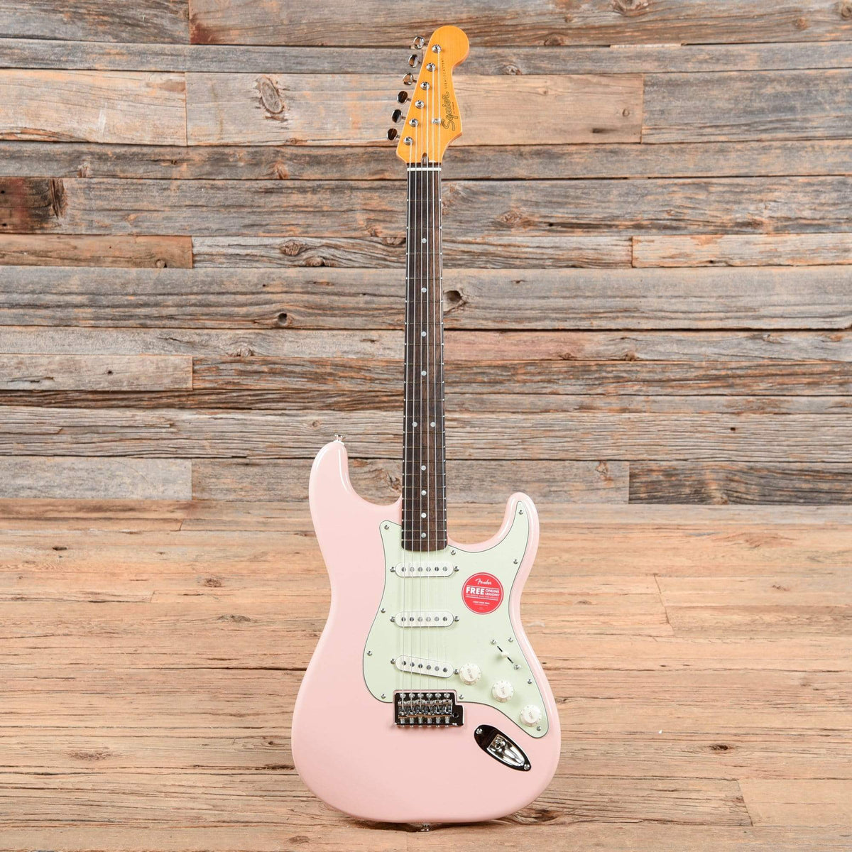 Squier Classic Vibe '60s Stratocaster Shell Pink w/Mint Pickguard Electric Guitars / Solid Body