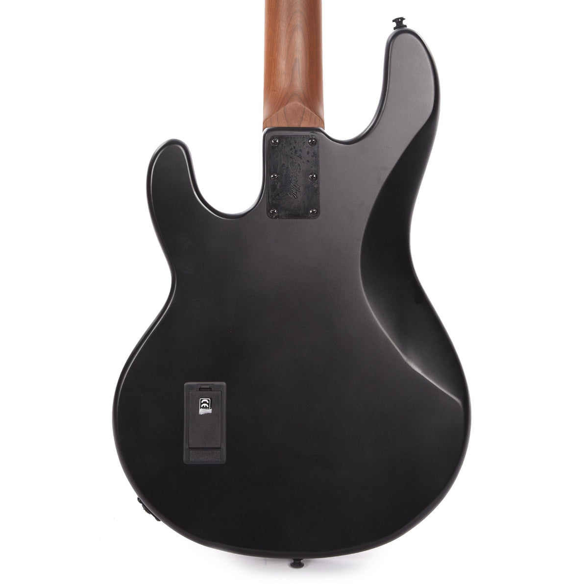 Sterling by Music Man StingRay RAY34 Poplar Burl Dark Scarlet Burst Satin Bass Guitars / 4-String