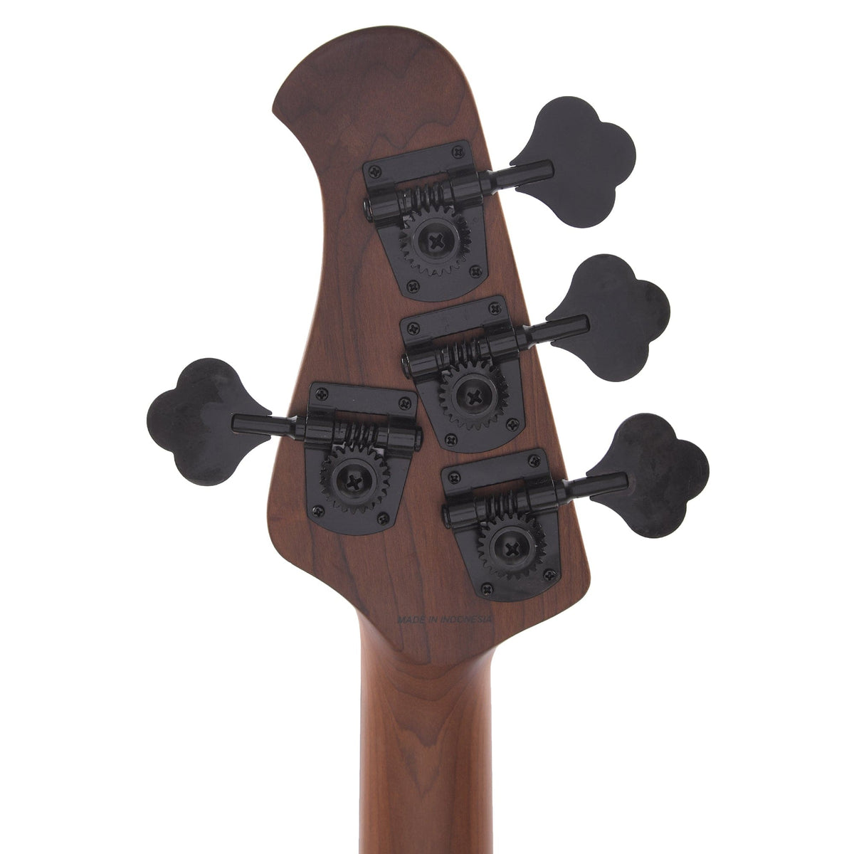 Sterling by Music Man StingRay RAY34 Poplar Burl Dark Scarlet Burst Satin Bass Guitars / 4-String