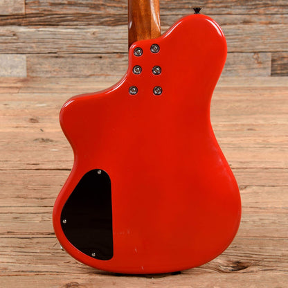 Steve Ezzo Custom Short Scale Bass Red Electric Guitars / Solid Body
