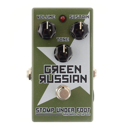 Stomp Under Foot Green Russian Effects and Pedals / Fuzz