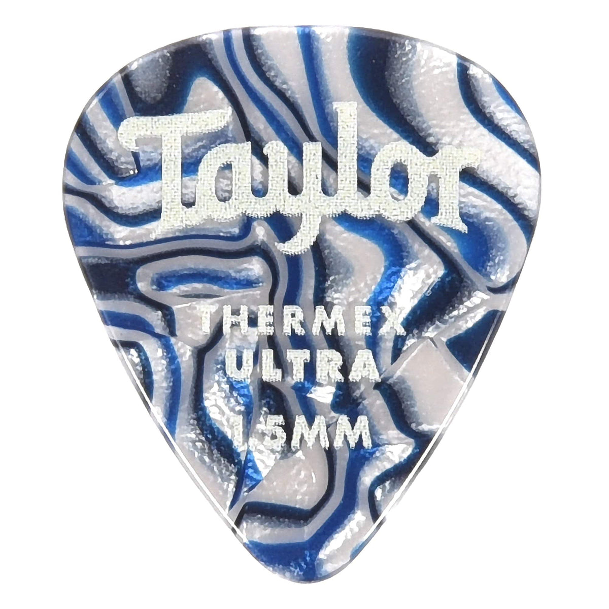Taylor Premium Darktone 351 Thermex Ultra Picks Blue Swirl 1.50mm 4 Pack (24) Bundle Accessories / Picks