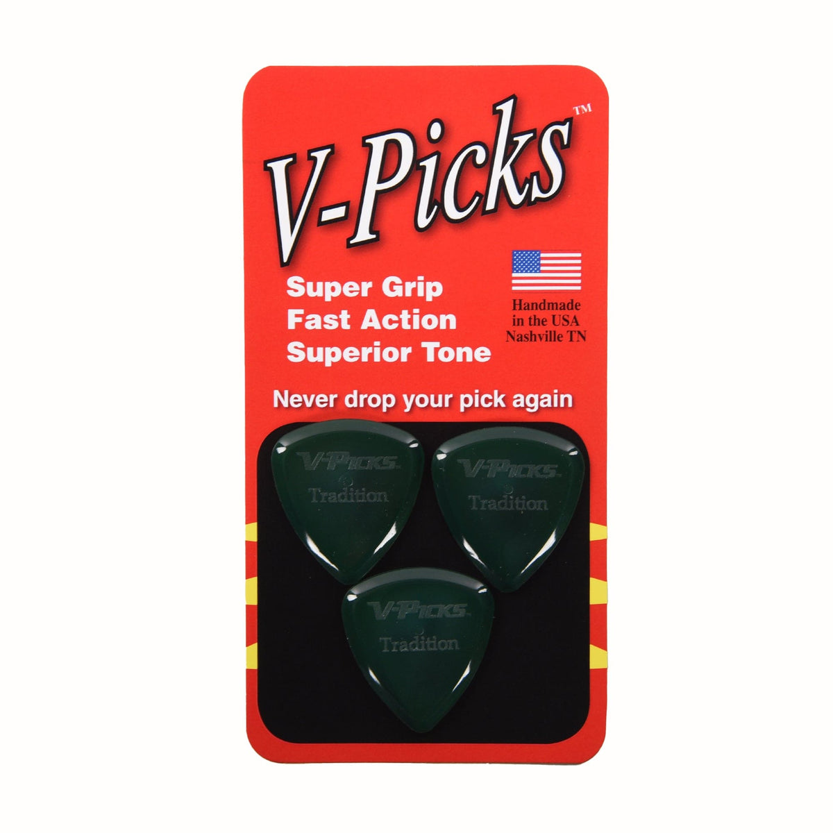 V-Picks Tradition Guitar Pick Sapphire Blue (3) Accessories / Picks