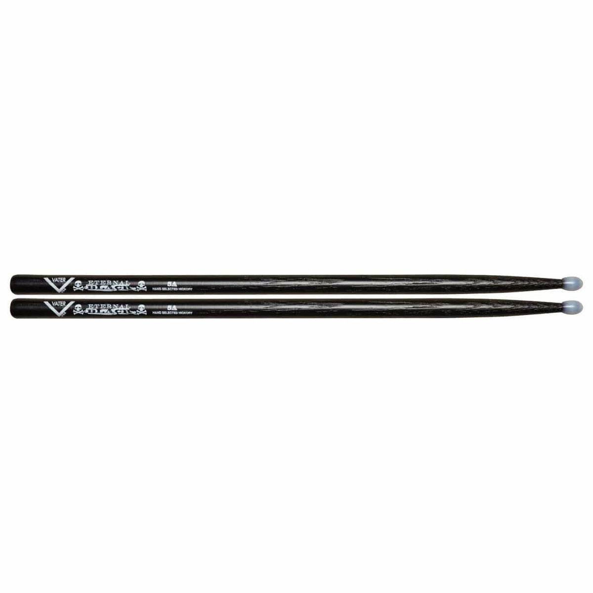 Vater 5A Eternal Black Wood Tip Drum Sticks Drums and Percussion / Parts and Accessories / Drum Sticks and Mallets