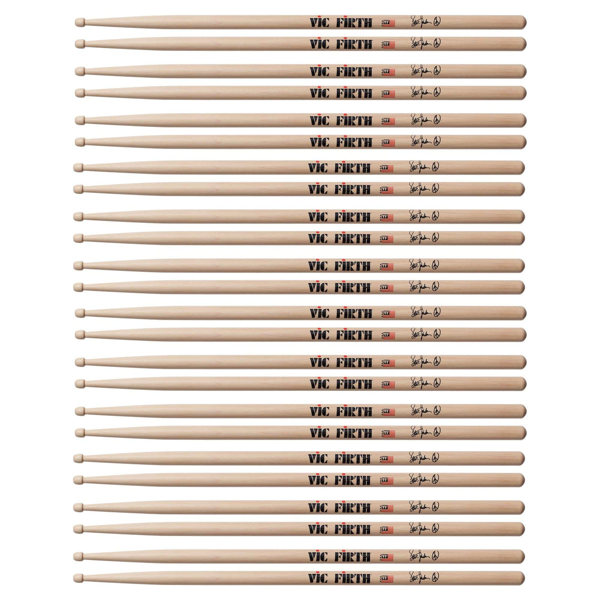 Vic Firth Steve Jordan Signature Drum Sticks (12 Pair Bundle) Drums and Percussion / Parts and Accessories / Drum Sticks and Mallets