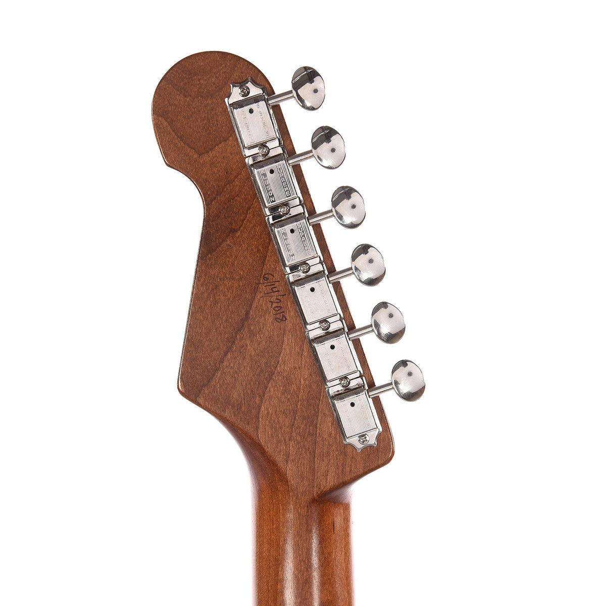 Waterslide Offset Black w/Flame Maple Neck & Mojo Dual Foils Electric Guitars / Solid Body