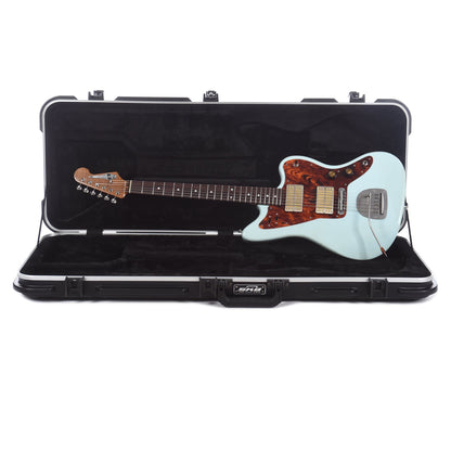 Waterslide Offset Sonic Blue w/Mojo Dual Foil Pickups, Firestripe Pickguard, & Descendent Vibrato Electric Guitars / Solid Body
