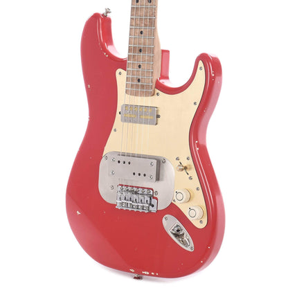 Waterslide S-Style Coodercaster Dakota Red w/Mojo Lap Steel & Gold Foil Pickup Electric Guitars / Solid Body